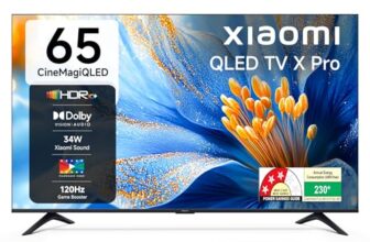 Xiaomi (164 cm) 65 inch X Pro 4K QLED | Dolby Vision & HDR10+| 34W Boom Box Speakers| 120Hz Game Booster| Gemini AI| Google TV | L65MB-APIN