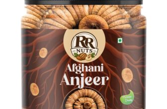 RR NUTS Premium Afghani Anjeer 1kg | Big Size Dried Figs | Premium Dry Figs | Naturally Sweet Anjeer | Ready to Eat Dry Fruit | Dried Afghani Fig Snack