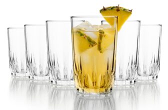 CELLO Glaze Glass Set of 6 Pcs 180ml, Transparent | Freezer & Fridge Safe, Leadfree Dishwasher Safe Toughened Crystal Clear Glasses Set For Drinking Water Juice Milk Cocktail Mocktail Coldrinks & Soda