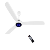CADLEC Grevity 1200mm BLDC Ceiling Fan with Remote | 5-Star Energy Saving | Ultra High Speed | 7 LED Speed Indicators | Low Noise | Sleek Design | High Air Delivery | 5-Year Warranty | White