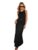 FNOCKS Girls Cotton Linen Co-Ord Set (Black, 11-12YRS)