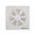 Amazon Basics Axial 6” Fan | 22W | 7 Blades | 135 mm Sweep | 7.5 dB Low Noise | Window Mount | Wall Switch Control | White Plastic Body