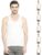 VIP BONUS CLASSIC Mens 100% Cotton Sleeveless Regular Fit White Vest, 75 Size, Pack of 6