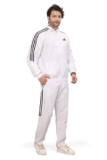 Adidas Men Training Mock Collar Long Sleeve Track Suit – Regular Fit Polyester Activewear Set Lightweight, Breathable Sportswear track suit for Gym, Running, Fitness, Casual For Fall Winter