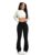 KOTTY Womens Solid Cynical Black Fit & Flared Fit Jeans (Black,26)-KTTLADIESJEANS3045S