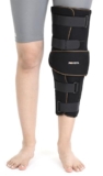 FOVERA Knee Immobilizer Brace for Knee Support – Stabilizer Splint for Dislocation, Ligament Tear, & Injury Recovery with Wraparound Design & 5 Adjustable Straps for Men & Women (XL)