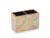Attro Petal Gold Designer Wooden 2 Compartments Cutlery Holder, Organizer Stand, Multipurpose Stand, Spoon Holder Handcrafted Wooden Décor