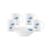 La Opala Diva Classique Collection Opal Glass Crockery | Gift Set of 5 | Coffee Time Set 5 pcs Floral Mist | Bowls & Coffee Mugs | Microwave Safe | 100% Vegetarian | Extra Strong | Light & White