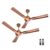 ACTIVA Energia 1200mm BLDC Ceiling Fan | 28W 380 RPM | BEE 5 Star | 3 Blade | Energy Saving | Remote | Reversible Mode & Timer | Pack of 2 | 5 Year Warranty | Rose Wood