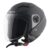 Vega VO-05 Clark ISI Certified Open Face Motorcycle Helmet with High-Impact ABS Shell, Scratch-Resistant Visor, Comfortable Breathable Inner Padding & Secure Strap – Dull Black – M