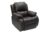 The Couch Cell | One Seater Recliner Chair | Brown Leatherette Upholstered Recliner | Manual Single Seater Recliner | Comfortable Recliner for Living Room Bedroom Home Seating