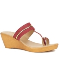 Bata Women Lille TR Heels, Red, UK 4, (7715598)