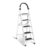 Sulfar Foldable 5-Step Ladder With Wide Anti-Slip Pedal – Sturdy Steel Folding Step Stool for Home, Kitchen, Garden, Office – Adults