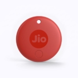 JioTag (2nd Generation) (Red) – Android or iOS Compatible IP64 Rated Worldwide Item Finder for Keys, Wallets, Luggage, Gadgets and More |1+1 Year Battery | No SIM Needed
