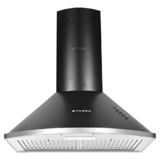 Faber 60 cm 1000 m³/hr Pyramid Kitchen Chimney || Baffle Filter || Push Button || 12 Years warranty on Motor|| Motor- 240 Watt || HOOD CLASS PRO PB BK LTW 60, Black