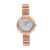 Sonata Poze 9 with Quartz Analog White Dial IPRG SS Cut fold Strap Watch for Women – SP80184WM01W