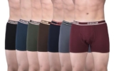 Dollar Bigboss Men’s Pack of 7 Solid Combed Cotton Classy Trunk with Fly Front Access (8905203784998_MBTR-03-LONG-PO7-CO1-S24_M) Assorted