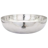 KESAR KUNJ Sandwich Bottom Heavy Guage Stainless Steel Kadhai Cookware, Tasla (Without Handle),2500 ml (Size 12)