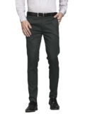 Vogaan Formal Pant with Expandable Waist for Men | Men’s Cotton Regular Fit Flat Front Pant for Party and Casual Wear (Green_30)