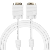 GLink Male to Male 15PIN SVGA/VGA Cable for PC/Monitor/LCD/LED, Plasma, Projector, TFT. Supports upto 1080P. VGA to VGA Converter Adapter Cable – (White) (25M./76FT.)