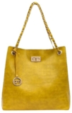 Bagsy Malone Bucket Shaped Tote Bag (Croco Yellow)