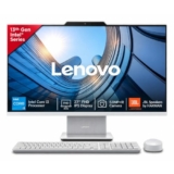 Lenovo IdeaCentre AIO Intel Core i3-1315U 27″ FHD IPS (8GB RAM/512GB SSD/Win11/Microsoft 365 Basic + Office Home 2024/Wireless EOS Keyboard & Mouse,Grey), F0HM0137IN All-in-One Desktop