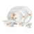 Larah by Borosil Firefly Fluted Series Opalware Dinner Set Of 4 Full Plate, 4 Quarter Plates, 4 Veg Bowls and 1 Serving Bowl | Bone-Ash Free Crockery Set for Dining Table (White, 13 Pieces)