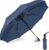 Xapiaxa UV Big Size Umbrella for Sun Protection Rain Windproof Strong Large 3 Fold for Men Women Kids Boys Girls Perfect & Stylish Windproof & Compact (Blue)