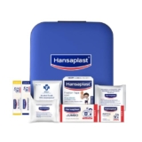 Hansaplast Fast Aid Kit for Wounds & Bruises | First Aid Kit | 9 Items – 35 Pieces | Emergency Medical Kit for Home, Office, Travel, Car, Sports, Outdoor, Multi-Use Pack for Cuts, Wounds & Injuries | Lightweight & Compact