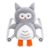 GLUN® Baby Head Protector Backpack, Pack of 1 Cute Owl Soft Cushioning, Adjustable Shoulder Belt, Head Protection Back for 6-18 Month Toddler Kids