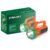 Bajaj Solarz Duo Solar RC Torch, Rechargeable LED Lantern, 400 Lumens, 6500K Cool White, Fast Charging, Multi-Mode, Long-Lasting Lithium-Ion Battery, Emergency Light, (Orange, 610066)