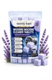 Washing Machine Cleaner Tablets (18Tablets) | Drum & Pipe Deep Cleaner | Lavender Scent | Removes Odour, Limescale & Residue | For Front Load & Top Load Fully Automatic Washing Machines