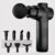 Lifelong LLGM109 Percussion Massage Gun for Pain Relief, Deep Tissue, 6 Speeds & 8 Massage Heads, Cordless, Quiet Operation for Neck, Shoulders, Back, Arms, Legs & Feet (Black)