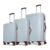 Aristocrat Altitude 8 Wheel Set of 3 (Small + Medium + Large) Hard Case Trolley Bags | Combination Lock |Tough and Durable Luggage | 3 Year International Warranty | Suitcases for Travel| Surf Spray