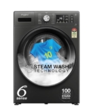 Whirlpool 9 Kg Steam Wash Technology 5 Star Inverter Front Load Fully Automatic Washing Machine with In-Built Heater (SUPREME CARE 9014-E, Midnight Grey, 100+ Tough Stains, 1400 RPM)