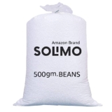Amazon Brand – Solimo Beans Refill Pack Fillers for Bean Bag 500 Grams – White