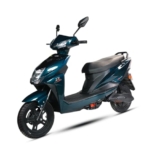 AMO Electric Scooter Single Light Lead Acid Range- 60-70 Km Low Speed Non RTO in Green with Portable Charger (Green)