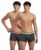 Jockey FP03 Men’s Super Combed Cotton Rib Solid Trunk with Ultrasoft Waistband (Pack of 2) _Charcoal Melange_M