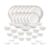 La Opala Opal Glass Crockery | for Family of 6 | Dinner Set 35 pcs Spring Meadows | Plates & Bowls for Dining | Microwave Safe | 100% Vegetarian | Extra Strong | Extra Light & White