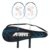 Silver’s Aluminium Defender Badminton Kit (2 Racquets with Full Cover)(Blue/White)