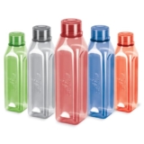 MILTON Prime Pack of 5 Water Bottles, 1 Litre Each I BPA Free I Food Grade Fridge Bottle Set I Leak Proof Bottles for Travel, Work, Assorted