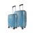Aristocrat Airpro Set of 2 Cabin (Small Size) & Medium Size (Check-in) Hard Case Trolley Bags, 8 Wheels, Polypropylene Case Luggage, Combination Lock, Unisex, 3-Yr Global Warranty, Coral Teal Blue