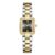 Daniel Hechter Paris Manon Collection Analog Quartz Watch for Women, Sunray Rectangular Dial, Crystal-Studded Stainless Steel Case, Roman Numerals Display, Stainless Steel Strap