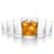 CELLO Unity Whiskey Rocks Glass Set of 6 Pcs, 215 ml Transparent | Leadfree Freezer & Dishwasher Safe, Toughened Glass Set for Bar, Liquor, Whiskey, Cocktail, Mocktail, Mojito & Cold Beverages
