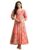 Libas Floral Floral Chiffon Fit and Flare Dresses