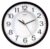 OREVA Round Plastic Analog Abstract Wall Clock (30.6 cm x 4.4 cm x 30.6 cm, D Wood, AQ-1457)