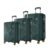 Safari Pentagon Pro 8 Wheels Set of 3 (Cabin + Medium + Large) Trolley Bags, Hard Case Polypropylene, 360º Wheeling Suitcase/Luggage for Travel, Dusk Green| Spinner Wheel
