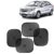 KINGSWAY Car Window Curtain Sticky Sun Shades Compatible with Chevrolet Sail, (Year 2010-2016), Universal Fit Sunshades for Side Window, Rear Window, Black Color, 4 Pieces