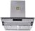 Faber 60 cm 1000 m³/hr Straight Glass Kitchen Chimney (HOOD 3N1 AEROSTATION GLAMOUR FT AS LTW60, 2 Baffle Filters, Antique Silver)