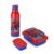 CELLO Lunch On Spiderman Design Kids Combo Set Blue | Inner Compartment Lunch Box with Insulated Water Bottle Leak Proof Airtight Lightweight 3D Print Tiffin Box Bottle Set for School Kids Boys Girls